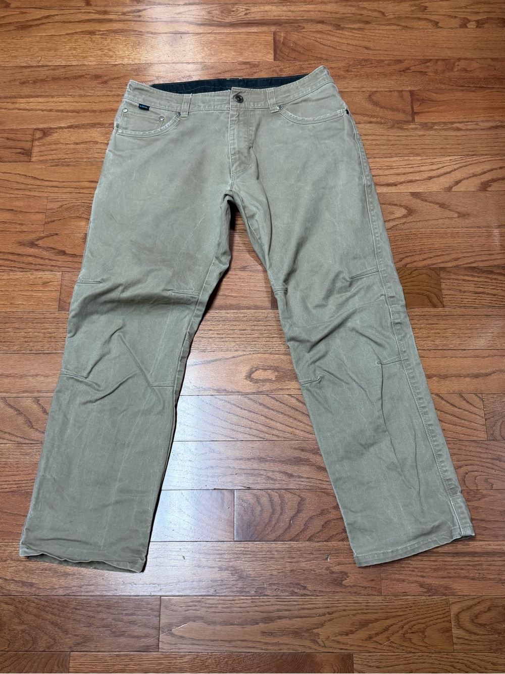 Kuhl Men's RYDR Light Olive Vintage Patina Dye Pants Outdoors Hiking Size 34x30